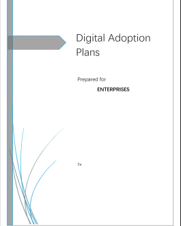 DIGITAL ADOPTION PLAN FOR ENTERPRISES